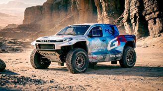 Toyota ukázala vodíkový Hilux pro Dakar 2027. Benzinový motor nahradily palivové články Toyota ukázala vodíkový Hilux pro Dakar 2027. Benzinový motor nahradily palivové články