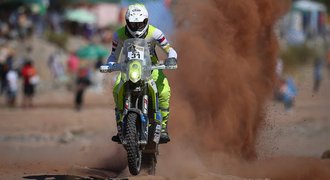 Český jezdec Ondřej Klymčiw si zlomil nohu. Dakar pro něj skončil