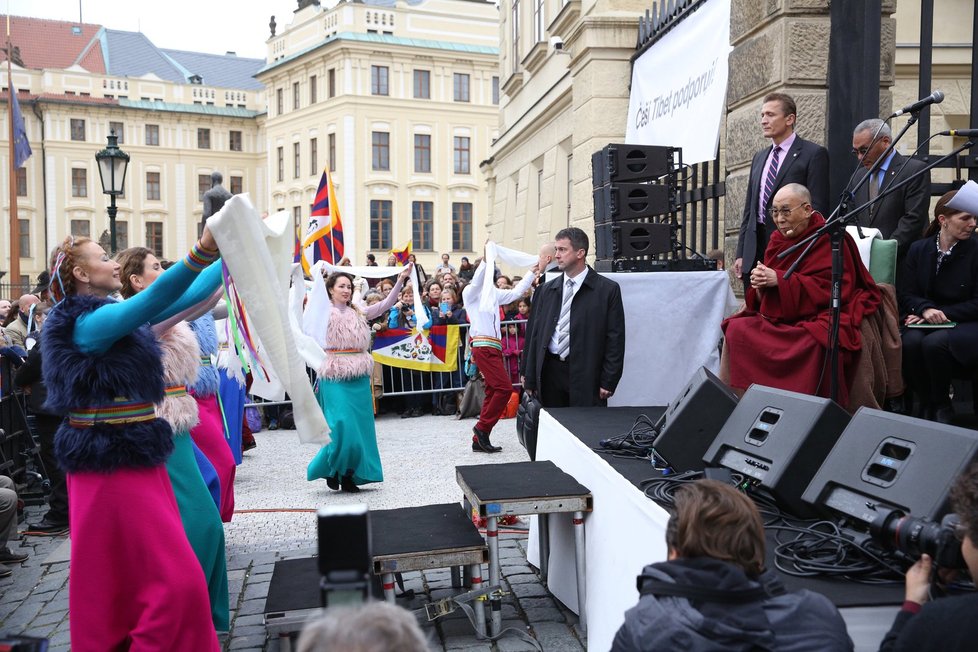 Návštěva dalajlámy v Praze