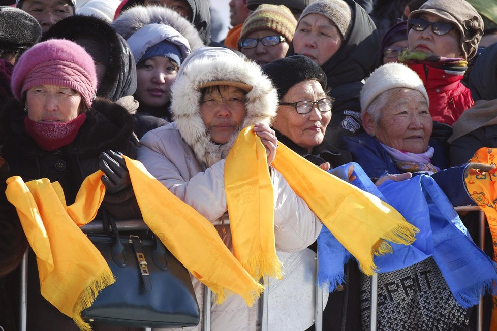 Mongolští příznivci čekali na další návštěvu dalajlamy pět let.