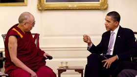 Setkání Obamy s dalajlamou vyvolalo bouřlivé reakce