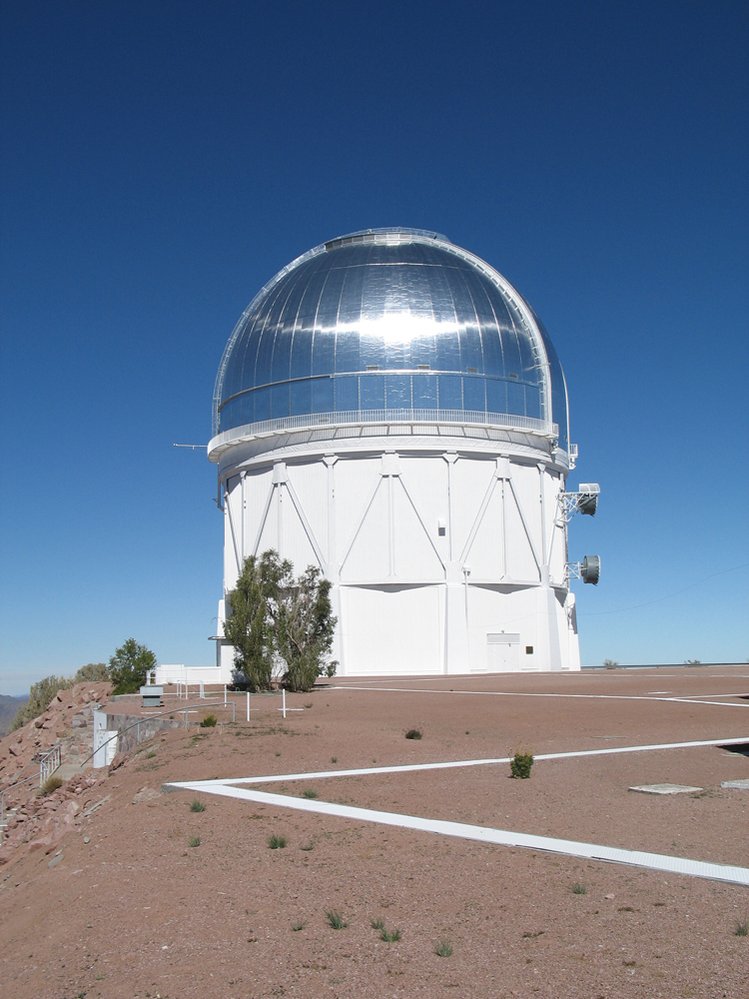 Čtyřmetrový dalekohled Victora M. Blanca, který kometu objevil