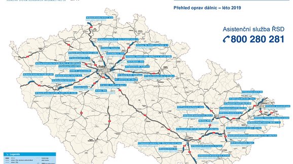 Dálniční peklo: České dálnice o prázdninách omezí přes 40 uzavírek