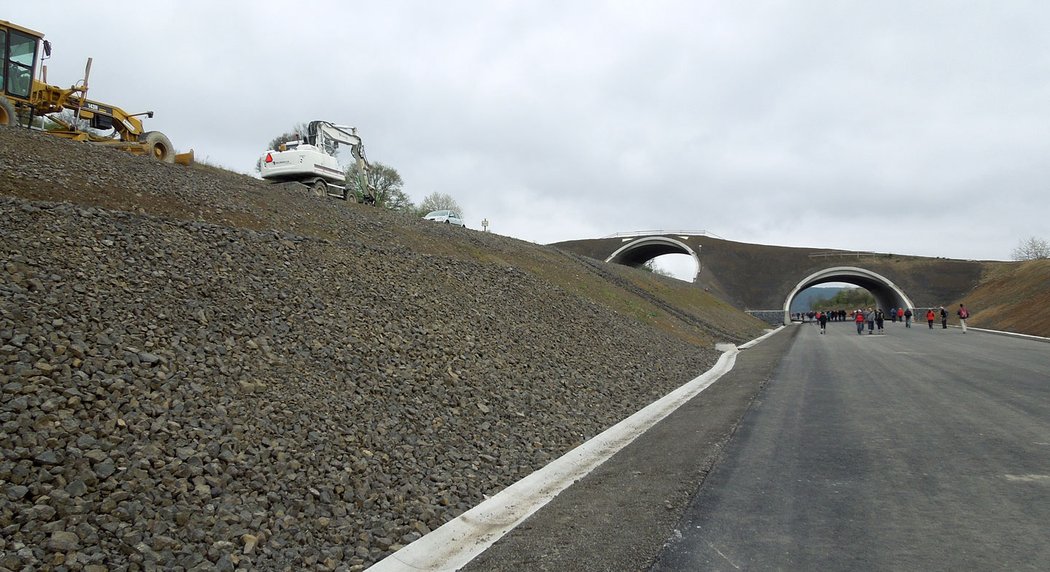 Na dálnici D8 zůstává k dokončení pouze 16 413 metrů dlouhý úsek Lovosice- Řehlovice. Nejdříve byl napadnut ekology, pak na něj spadl sesuv, takže se uvažovalo o jeho přeložení.