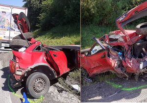 Tragická nehoda na dálnici D1 mezi Brnem a Vyškovem, řidič kamionu přehlédl řidiče osobního auta, který měnil prázdnou pneumatiku.