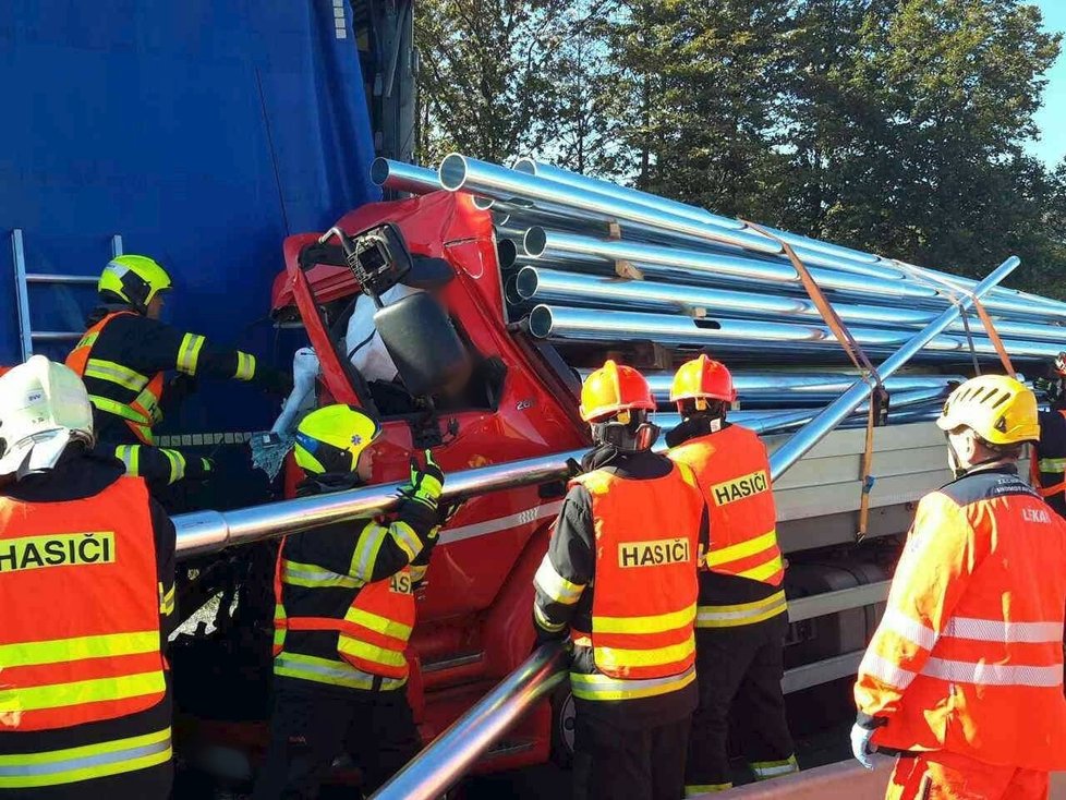 Dřívější nehoda na 190. kilometru dálnice D1