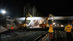 Rekonstrukce na dálnici D1 (29.2.2020)