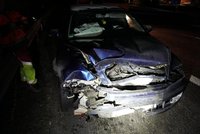 D10 u Mladé Boleslavi zablokovala krvavá nehoda: Auto se srazilo s divočáky