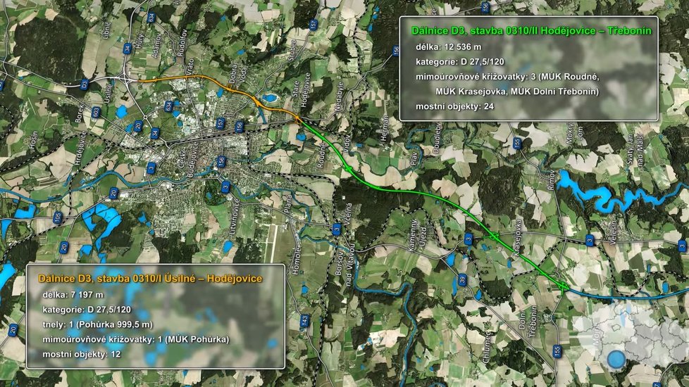 Úsek dálnice u Českých Budějovic bude zprovozněn až v roce 2024.
