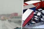 Děsivé video z hromadné dopravní nehody na dálnici D5