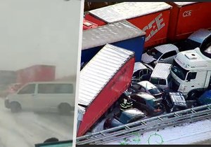 Děsivé video z hromadné dopravní nehody na dálnici D5