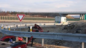 Smrtící nehoda na dálnici D1 u Hulína na Kroměřížsku