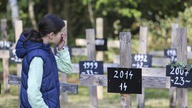 Na symbolickém hřbitově obětí nehod na nejfrekventovanější tuzemské dálnici přibyl další kříž za 20 lidí, kteří na D1 zemřeli v loňském roce.
