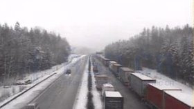 Nehoda na 125. km u Velkého Beranova uzavřela dálnici ve směru na Brno