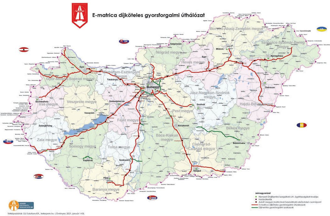 Dálniční síť v Maďarsku