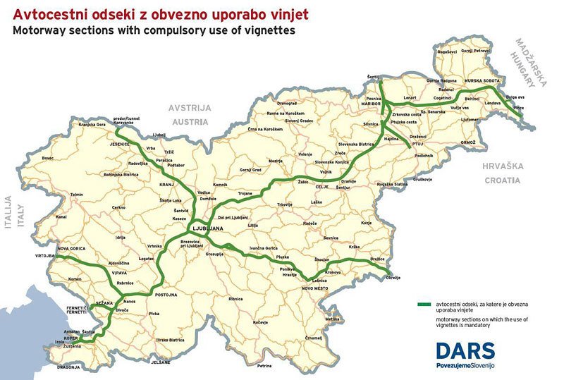 Dálniční síť ve Slovinsku