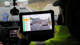 Policejní kontrola platných dálničních známek