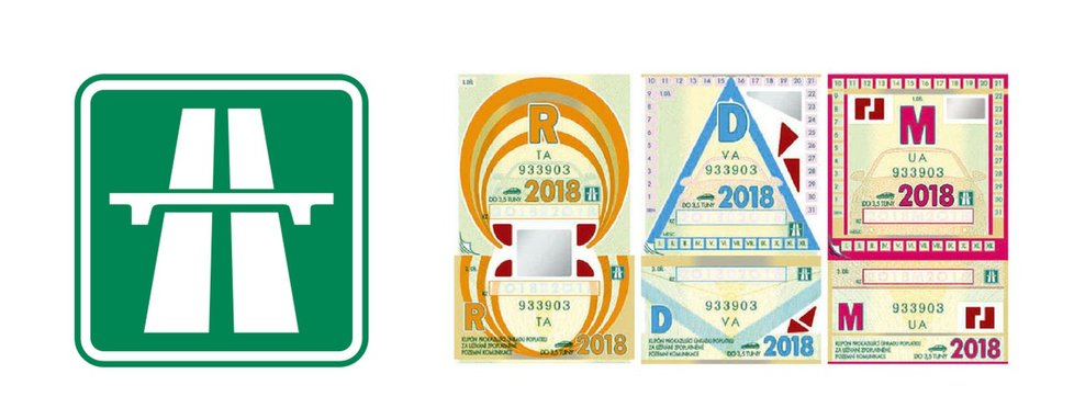Typy dálničních známek na rok 2018. Lepící kupon by mohl do pár let nahradit jen internetový poplatek