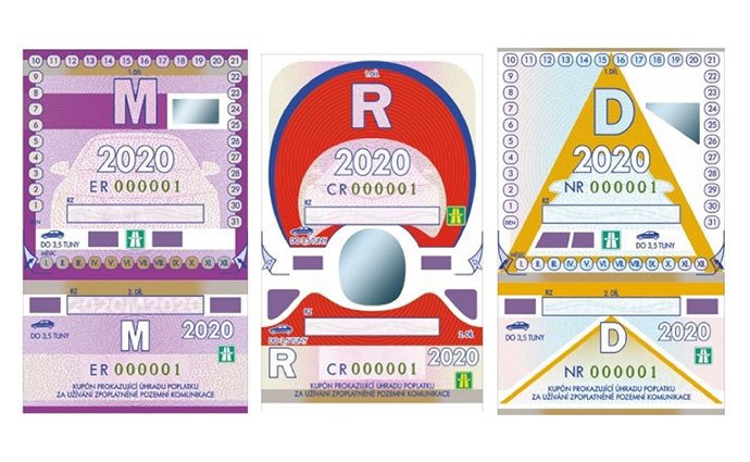 Dálniční známky 2020
