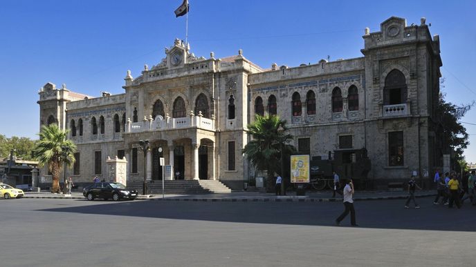 Hedžázské nádraží v Damašku.