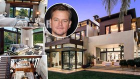 Matt Damon prodává vilu v Los Angeles za 450 milionů