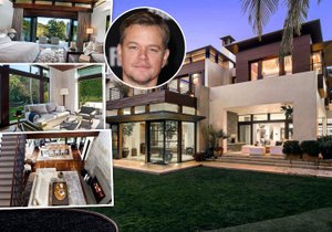 Matt Damon prodává vilu v Los Angeles za 450 milionů