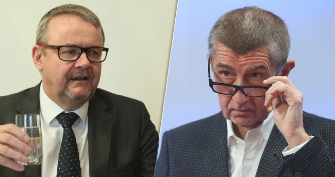 Ministr dopravy Dan Ťok (za ANO), který v pondělí oznámil odchod z funkce, se podle premiéra a předsedy hnutí ANO Andreje Babiše nemá za co stydět (8. 4. 2019)