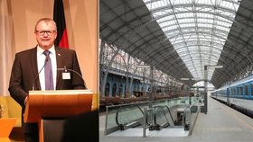 Ministr dopravy Dan Ťok jednal v Bavorsku o železničním propojení Prahy a Mnichova.