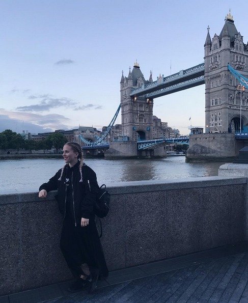 Mariana Prachařová na dovolené v Londýně