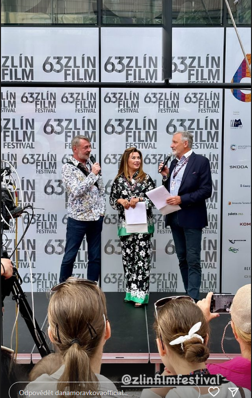 Dana Morávková s Janem Čenským moderovali zlínský filmový festival. 