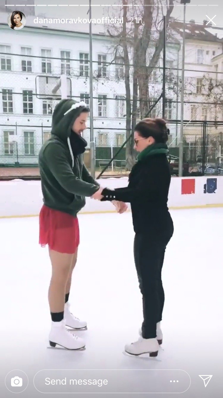 Dana Morávková na ledu