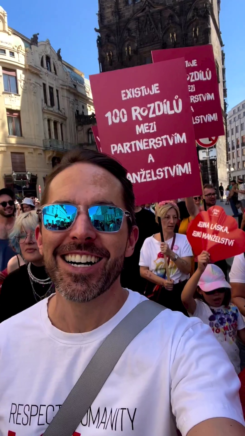 Daniel Bambas na Prague Pride