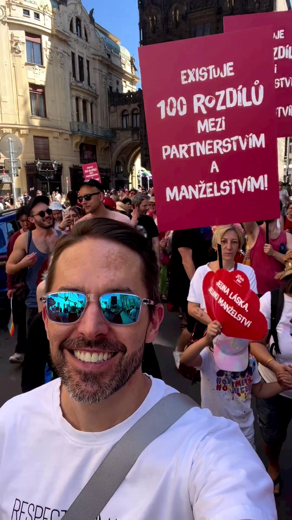 Daniel Bambas na Prague Pride