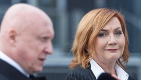 Alena Schillerová a generální ředitel Skupiny ČEZ Daniel Beneš v Temelíně (30. 10. 2026)