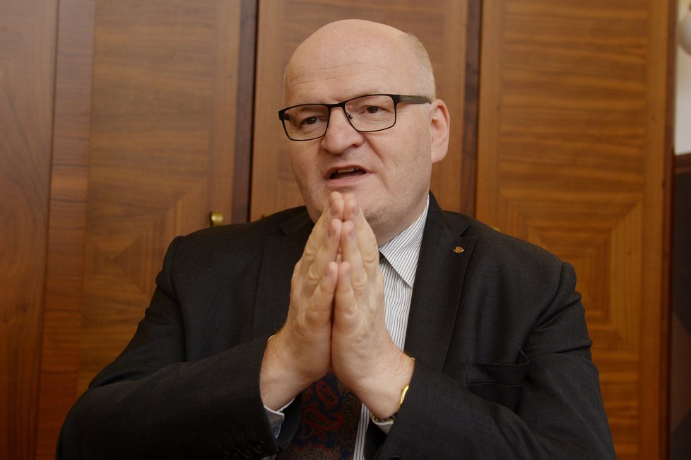 Ministr kultury Daniel Herman (KDU-ČSL) při rozhovoru pro Blesk