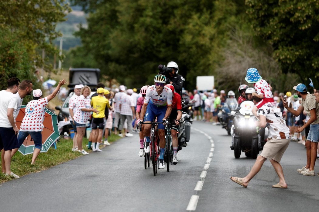 Daniel Oss se v 11. etapě Tour de France pokusil o únik
