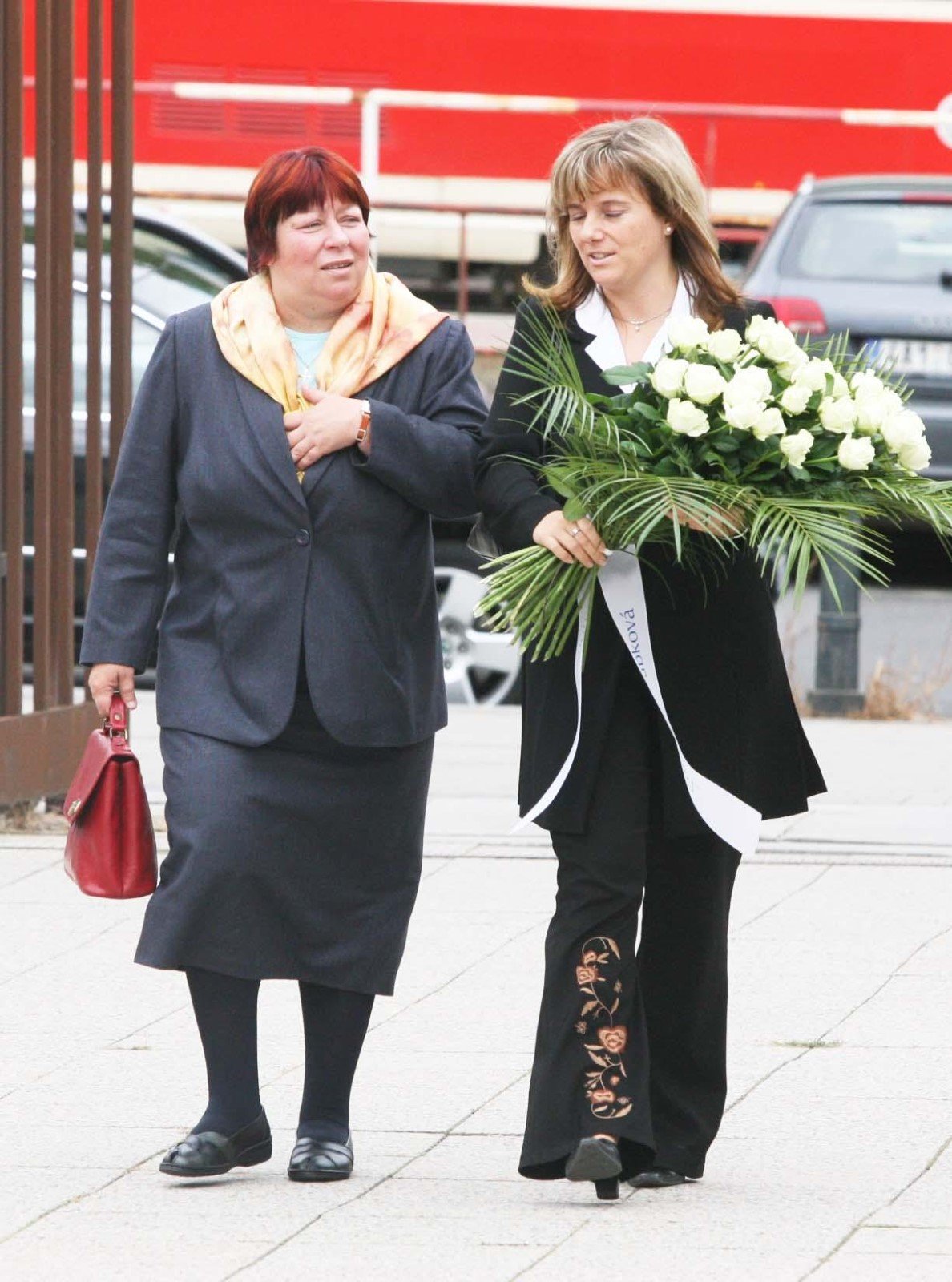 Pohřeb Daniela Procházky v srpnu 2006: Zuzana Paroubková