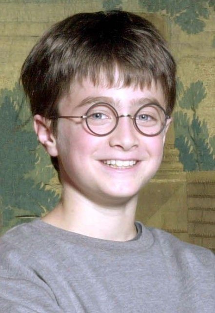 Mladý Daniel Radcliffe při natáčení prvního dílu o Harrym Potterovi