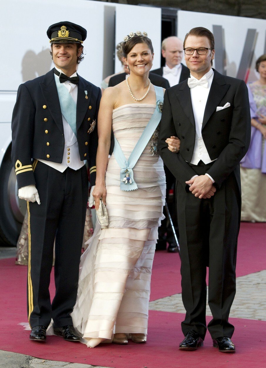 Karel Filip Švédský, švédská korunní princezna Viktorie a její manžel, princ Daniel
