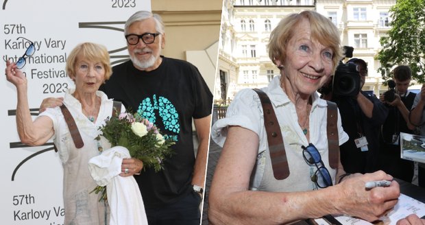 Velkolepý příjezd Daniely Kolářové do Varů