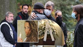 Pohřbu herečky Daniely Krhutové v motolském krematoriu se účastnilo mnoho hvězd
