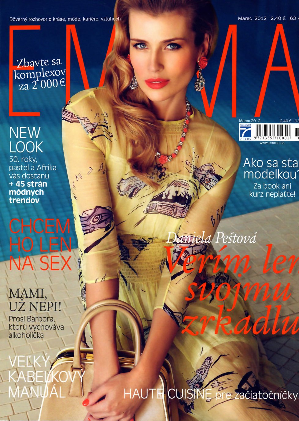 Modelka na titulu slovenského magazínu Emma