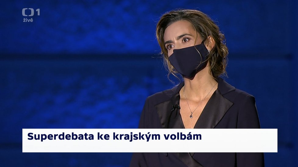 Předvolební superdebatu České televize moderovala Daniela Písařovicová.