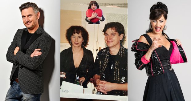 Daniela Šinkorová a Lumír Olšovský na retro fotce