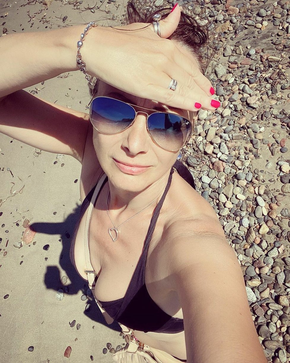 Daniela Šinkorová se vyprsila na dovolené.