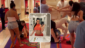 Hvězda OnlyFans Danielle Pertusiellová se v luxusním hotelu v Las Vegas poprala s manželkou svého milence.