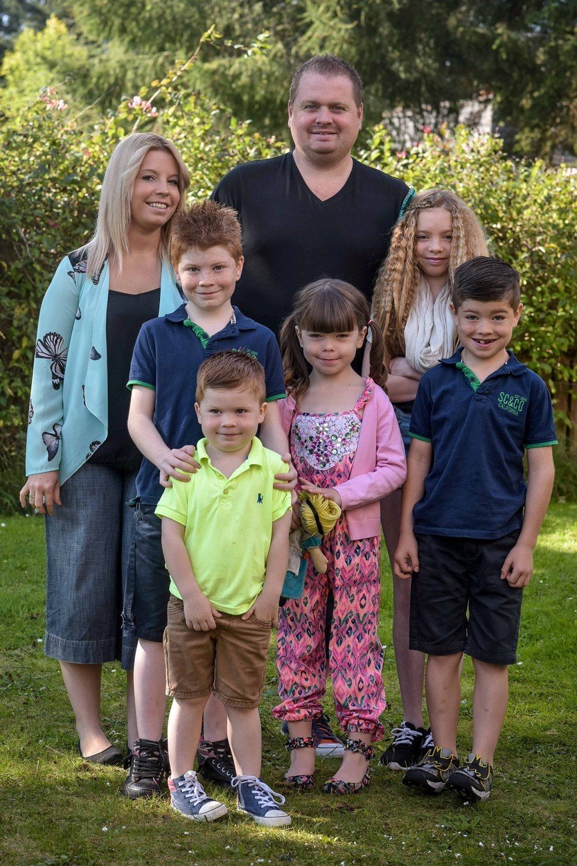 Kerry s manželem Craigem a jejich pěti dětmi