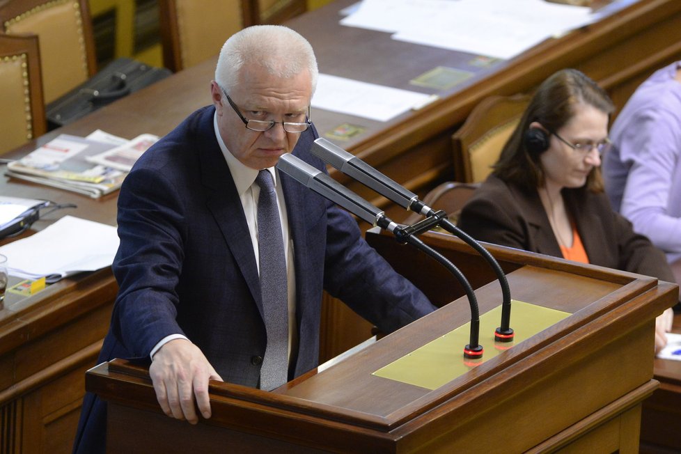 Sněmovna řešila bod „Daňové podvody ministra financí“: Jaroslav Faltýnek (ANO).