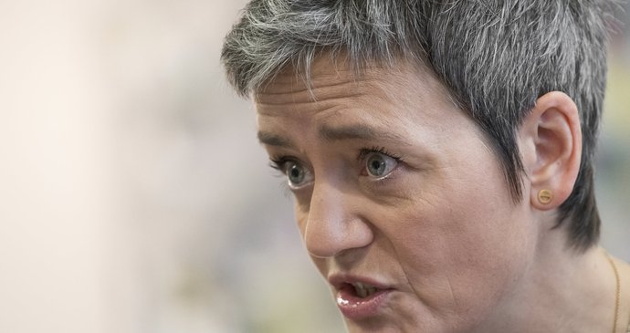 Dánská eurokomisařka pro hospodářskou soutěž Margrethe Vestagerová. Šušká se o ní, že by mohla nahradit Junckera.