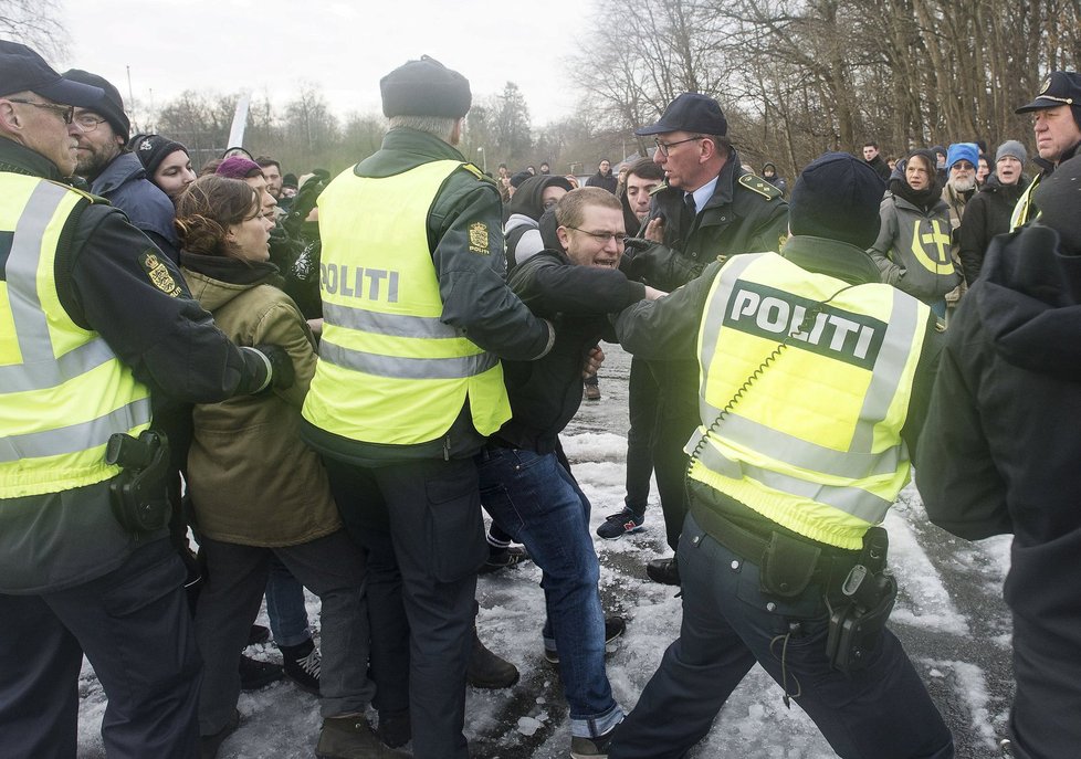 Dánské protesty proti imigrantům